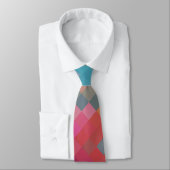 Farbenfrohe moderne Geometrie Diamantmuster #2 Krawatte (Gebunden)