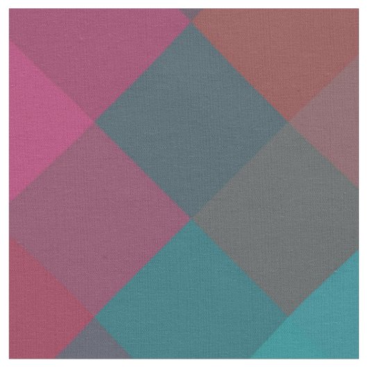 Farbenfrohe moderne Geometrie Diamantmuster #2 Stoff (Nahaufnahme)