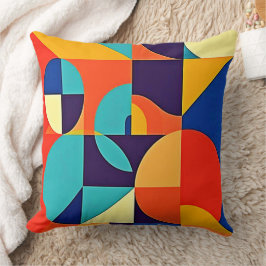 Farbenfrohe moderne Geometrie Kissen