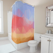 Farbenfrohe moderne Geometrie nahtloses Muster Duschvorhang (Beispiel)