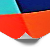 Farbenfrohe moderne Geometrie Poster (Ecke)