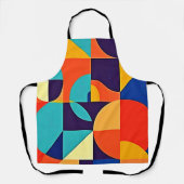 Farbenfrohe moderne Geometrie Schürze (Vorderseite)