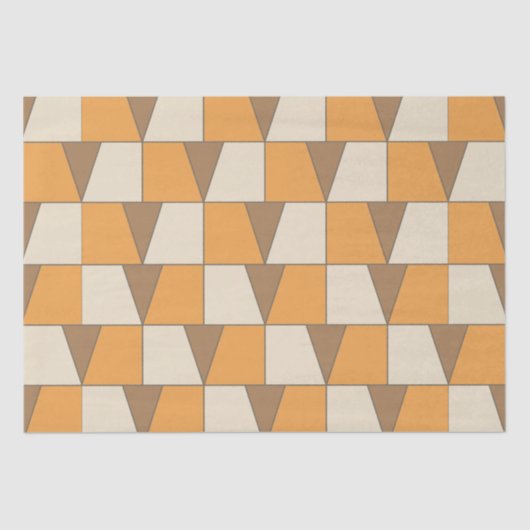 Farbenfrohe moderne Geometrie Seidenpapier (Vorderseite)