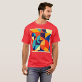 Farbenfrohe moderne Geometrie T-Shirt (Vorne ganz)