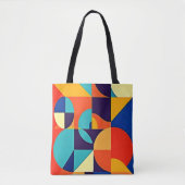 Farbenfrohe moderne Geometrie Tasche (Vorderseite)