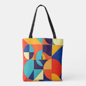 Farbenfrohe moderne Geometrie Tasche (Rückseite)