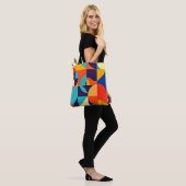 Farbenfrohe moderne Geometrie Tasche (Am Model)