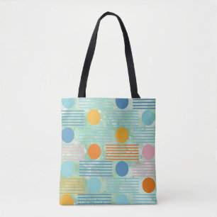 "Farbenfrohe moderne Geometrie" Tote Bag Tasche