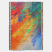 Farbenfrohe moderne geometrische Diamantmuster #20 Decke (Vorderseite Vertikal)