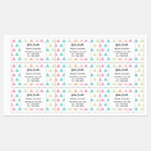 Farbenfrohe, moderne geometrische Gesellschaft Etiketten (Blatt)