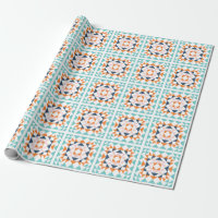 Farbenfrohe moderne, gequilte Blockgeometrie