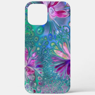 Farbenfrohe moderne Girly Floral Liquid Art Case-Mate iPhone Hülle
