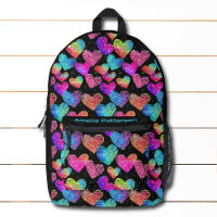 Farbenfrohe Moderne Girly Glitzer Personalisiert h