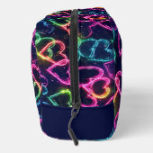 Farbenfrohe Moderne Girly Neon Liebe Personalisier Waschbeutel (Rechts)