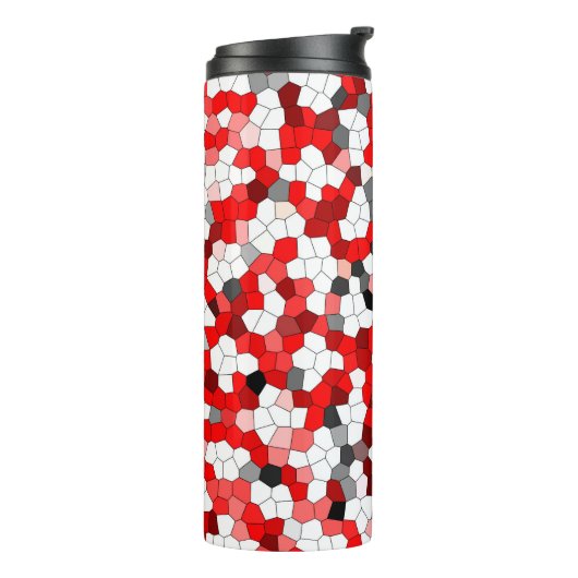 Farbenfrohe, moderne Glasmuster Thermosbecher (Nach links gedreht)