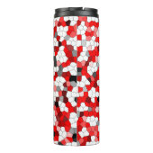 Farbenfrohe, moderne Glasmuster Thermosbecher (Rückseite)