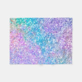 Farbenfrohe moderne Glitzer-Textur Fleecedecke (Vorderseite (Horizontal))