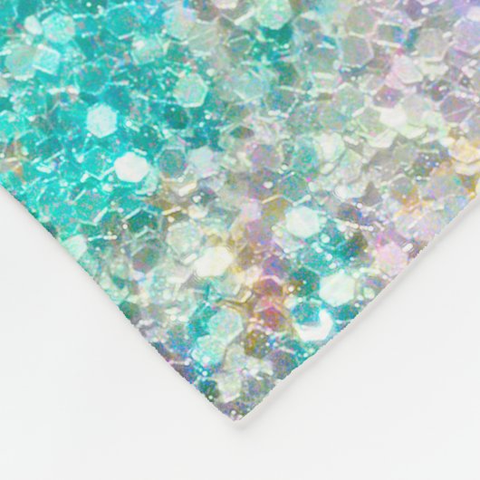 Farbenfrohe moderne Glitzer-Textur Fleecedecke (Ecke)