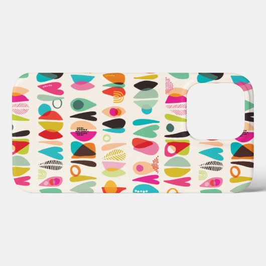 Farbenfrohe moderne Herzdesign Case-Mate iPhone 13 Hülle (Rückseite (Horizontal))