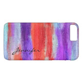 Farbenfrohe, moderne Holzkörner - Look #9 Case-Mate iPhone Hülle (Rückseite (Horizontal))