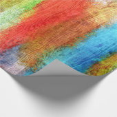 Farbenfrohe, moderne Holzkörnerkleidung #10 Geschenkpapier (Ecke)