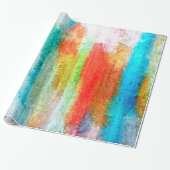 Farbenfrohe, moderne Holzkörnerkleidung #10 Geschenkpapier (Ungerollt)