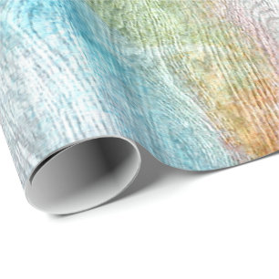 Farbenfrohe, moderne Holzkörnerkleidung #10 Geschenkpapier