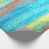 Farbenfrohe, moderne Holzkörnerkleidung #20 Geschenkpapier (Ecke)