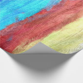 Farbenfrohe, moderne Holzkörnerkleidung #26 Geschenkpapier (Ecke)