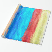Farbenfrohe, moderne Holzkörnerkleidung #26 Geschenkpapier (Ungerollt)
