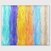 Farbenfrohe, moderne Holzkörnerkleidung #27 Geschenkpapier (Flach)