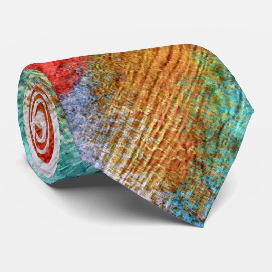 Farbenfrohe, moderne Holzkörnerkleidung #29 Krawatte (Gerollt)
