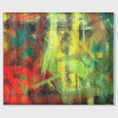 Farbenfrohe, moderne Holzkörnerkleidung #2 Geschenkpapier (Flach)