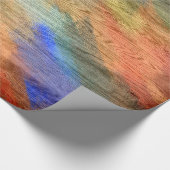 Farbenfrohe, moderne Holzkörnerkleidung #37 Geschenkpapier (Ecke)