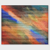 Farbenfrohe, moderne Holzkörnerkleidung #37 Geschenkpapier (Flach)