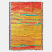 Farbenfrohe, moderne Holzkörnerkleidung #5 Decke (Vorderseite Vertikal)