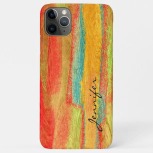 Farbenfrohe, moderne Holzkörnerkleidung #6 Case-Mate iPhone Hülle