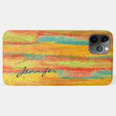 Farbenfrohe, moderne Holzkörnerkleidung #7 Case-Mate iPhone Hülle (Rückseite (Horizontal))