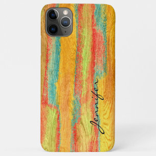 Farbenfrohe, moderne Holzkörnerkleidung #7 Case-Mate iPhone Hülle
