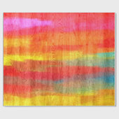 Farbenfrohe, moderne Holzkörnerkleidung #7 Geschenkpapier (Flach)