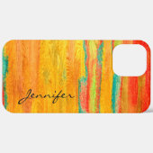 Farbenfrohe, moderne Holzkörnerkleidung Case-Mate iPhone Hülle (Hinten (horizontal))