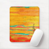 Farbenfrohe, moderne Holzkörnerkleidung Mousepad (Mit Mouse)