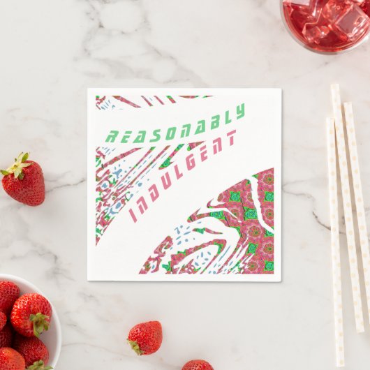 Farbenfrohe moderne, individuell anpassbare Napkin Serviette (Beispiel)