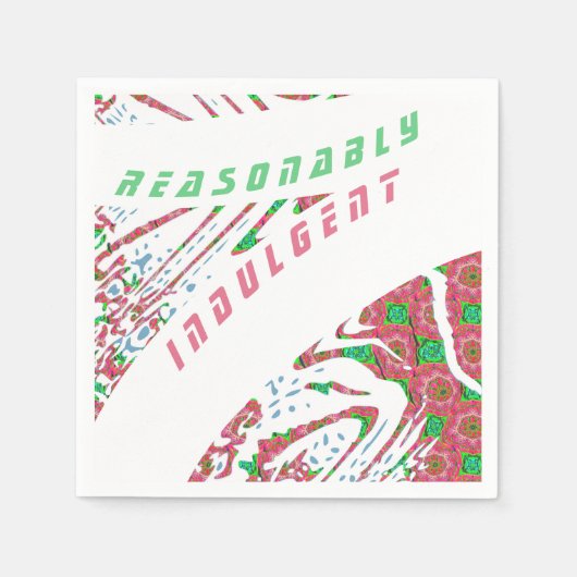 Farbenfrohe moderne, individuell anpassbare Napkin Serviette (Vorderseite)