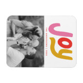 Farbenfrohe moderne Joliday Foto Magnet (Horizontal)