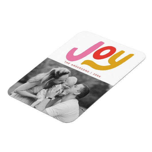 Farbenfrohe moderne Joliday Foto Magnet (Linke Seite)