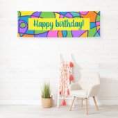 Farbenfrohe moderne Kunst Abstraktes Design Banner (Insitu)