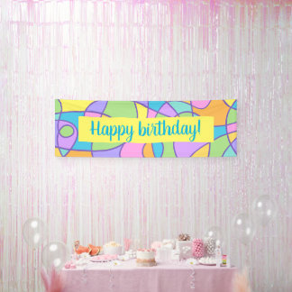 Farbenfrohe moderne Kunst Abstraktes Design Banner
