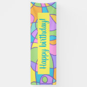 Farbenfrohe moderne Kunst Abstraktes Design Banner (Vertikal)