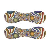 Farbenfrohe moderne Kunst des Abstrakten Fraktals Baseball (Paneele)